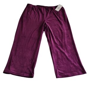 NWT IG In Good State 3XL Velour Purple Pants